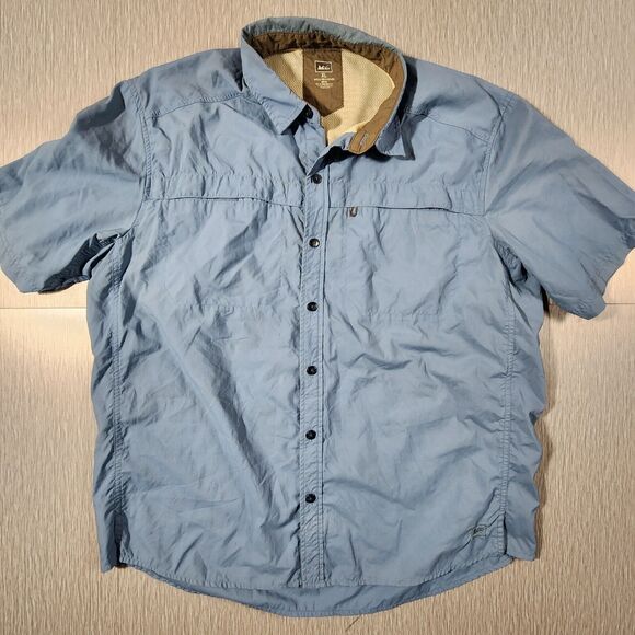 REI Other - Rei Fishing Shirt XL Short Sleeve Button Up Mesh Lined Nylon Polyester Outdoors